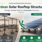 Traditional Pipe Rooftop Structure vs. Raydean Solar Rooftop Structure